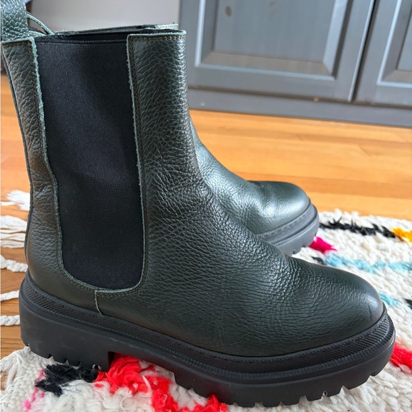 Maguire Cortina Shearling Lined Winter Boots in Dark Green - Picture 2 of 5